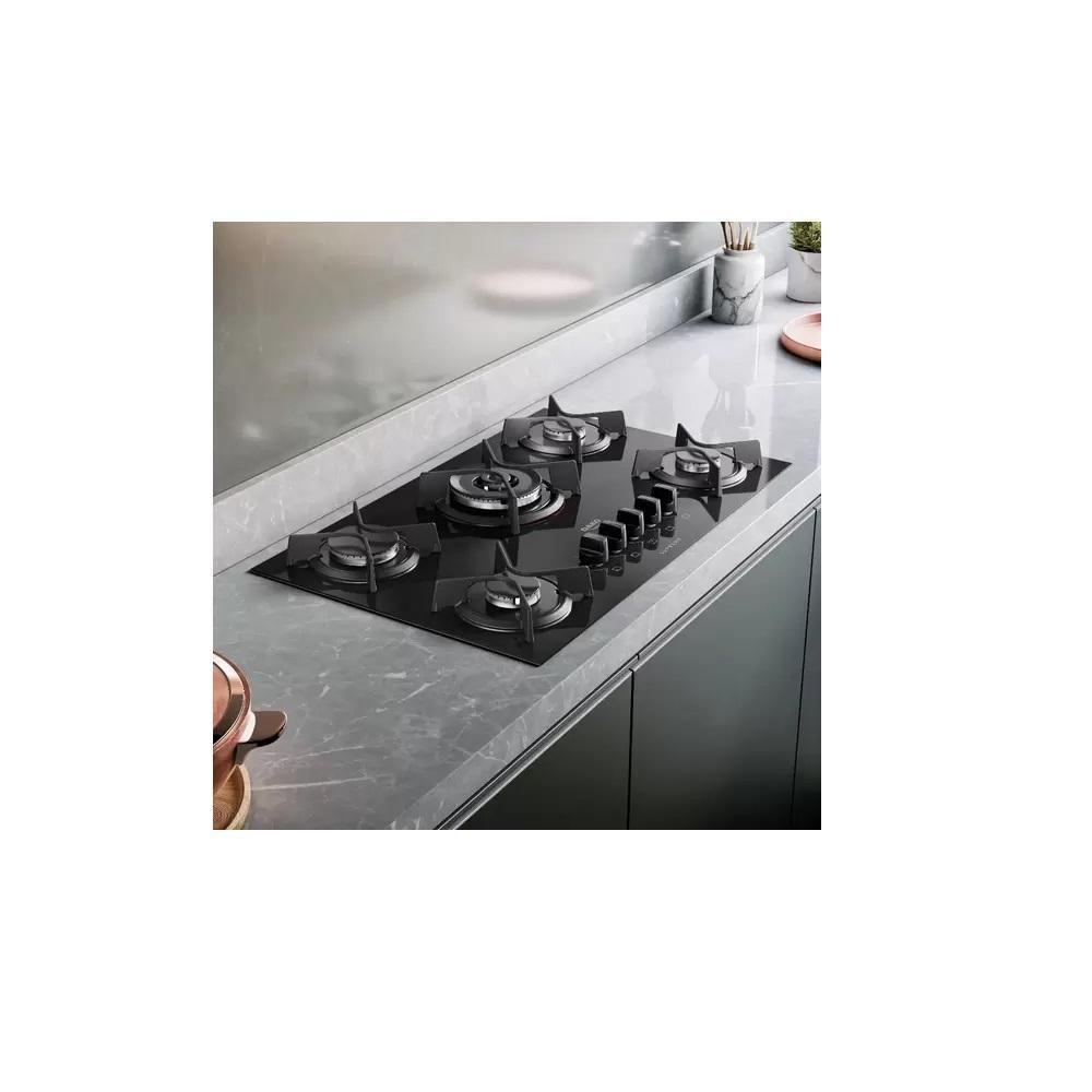 Cooktop Dako 5 Bocas Supreme Tripla Chama Preto Bivolt - 2