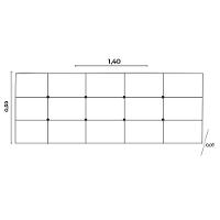 Kit Painel E Calçadeira Baú Casal 1,40m Berlim Suede - Pallazio Cor Cinza - 2