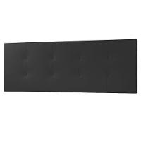 Kit Painel E Calçadeira Baú Casal 1,40m Berlim Corano Preto - Pallazio - 3