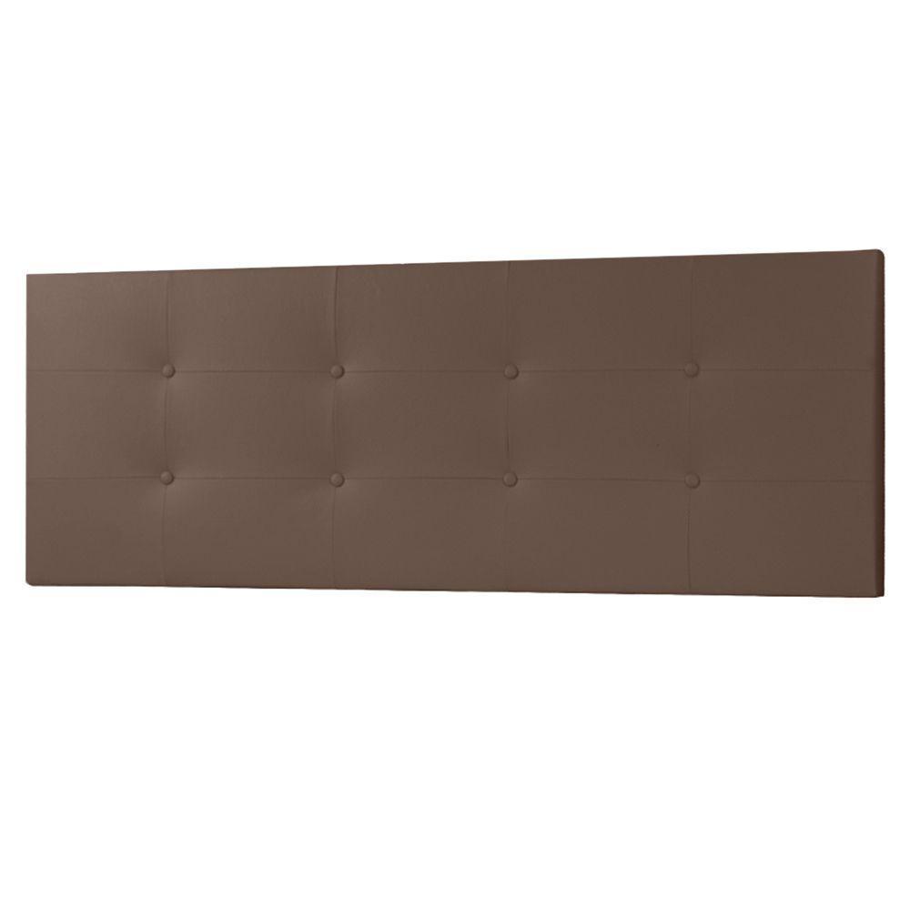 Kit Painel E Calçadeira Baú Queen 1,60m Berlim Corano Marrom - Pallazio - 5