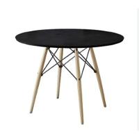 Mesa De Jantar Redonda Eames Eiffel 80cm Preta - 1