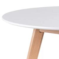 Kit - Mesa De Jantar Leda 90 Cm Branco + 2 Cadeiras Estofadas Leda Preto