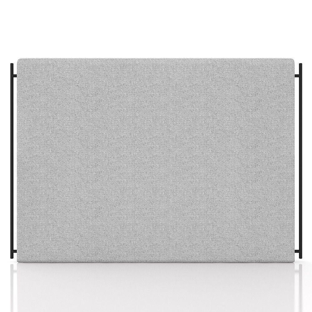 Cabeceira Cama Box Casal Queen 160cm Oscar P02 Linho Cinza Claro - Mpozenato - 4