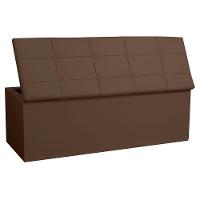 Kit Painel E Calçadeira Baú King 1,95m Roma Corano - Pallazio Cor Marrom - 3