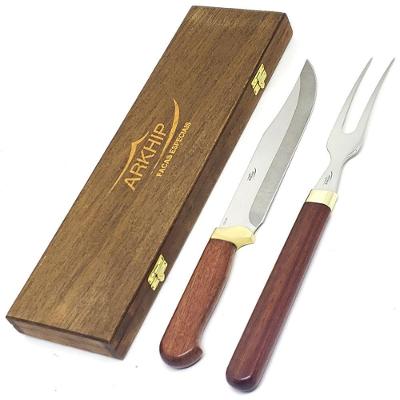 Kit Churrasco Arkhip Picanheira Baby Grill 8\'\' Cabo Madeira Caixa