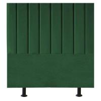 Cabeceira Estofada Cama Box Solteiro 90 Cm Karla Suede verde - 1