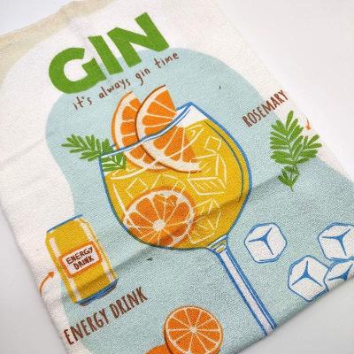 Pano De Copa Prata 45cm X 65cm Gin