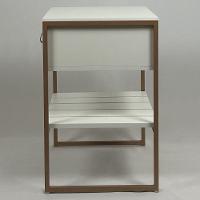 Mesa Cabeceira James Com Gaveta 45cm Branco - 3