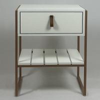 Mesa Cabeceira James Com Gaveta 45cm Branco