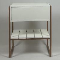 Mesa Cabeceira James Com Gaveta 45cm Branco - 8