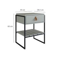 Mesa Cabeceira James Com Gaveta 45cm Verti - 2