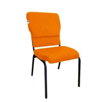 Cadeira Empilhável Para Igrejas Evangélicas Linha Church Laranja
