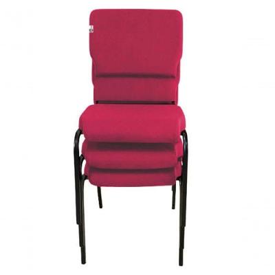 03 Cadeiras Empilhável Para Igrejas Evangélicas Linha Church Rosa