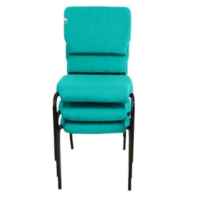 03 Cadeiras Empilhável Para Igrejas Evangélicas Linha Church Verde