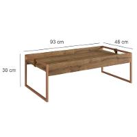 Mesa Centro Retangular Columbia 93 Cm Woodmel - 3
