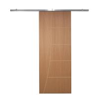 Porta De Correr P- Verniz Frisada Kit Alumínio F10 - 210x110 - 3