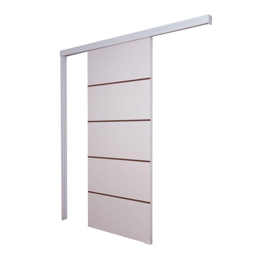 Porta De Correr Branco Prime Frisada F03 210x80 - 1