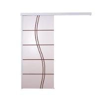 Porta De Correr Branco Prime Frisada Fs Duplo 210x90 - 2