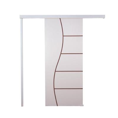Porta De Correr Branco Prime Frisada F07 210x80