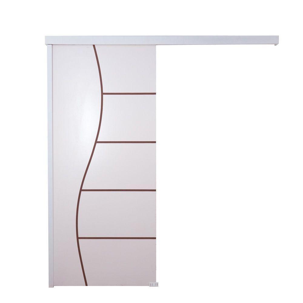 Porta De Correr Branco Prime Frisada F07 210x90 - 1