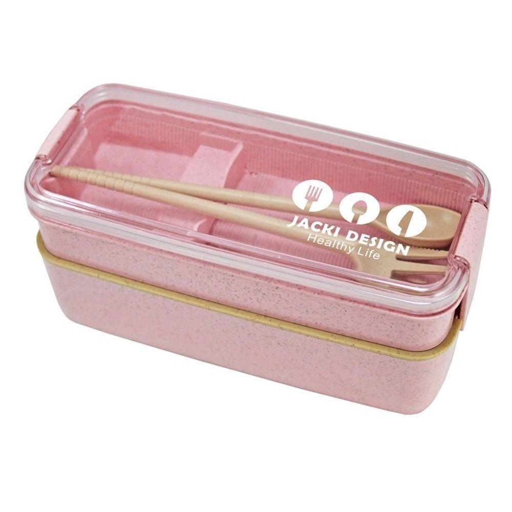 Pote Marmita Ecológica De 2 Andares 750ml Jacki Design Rosa - 1