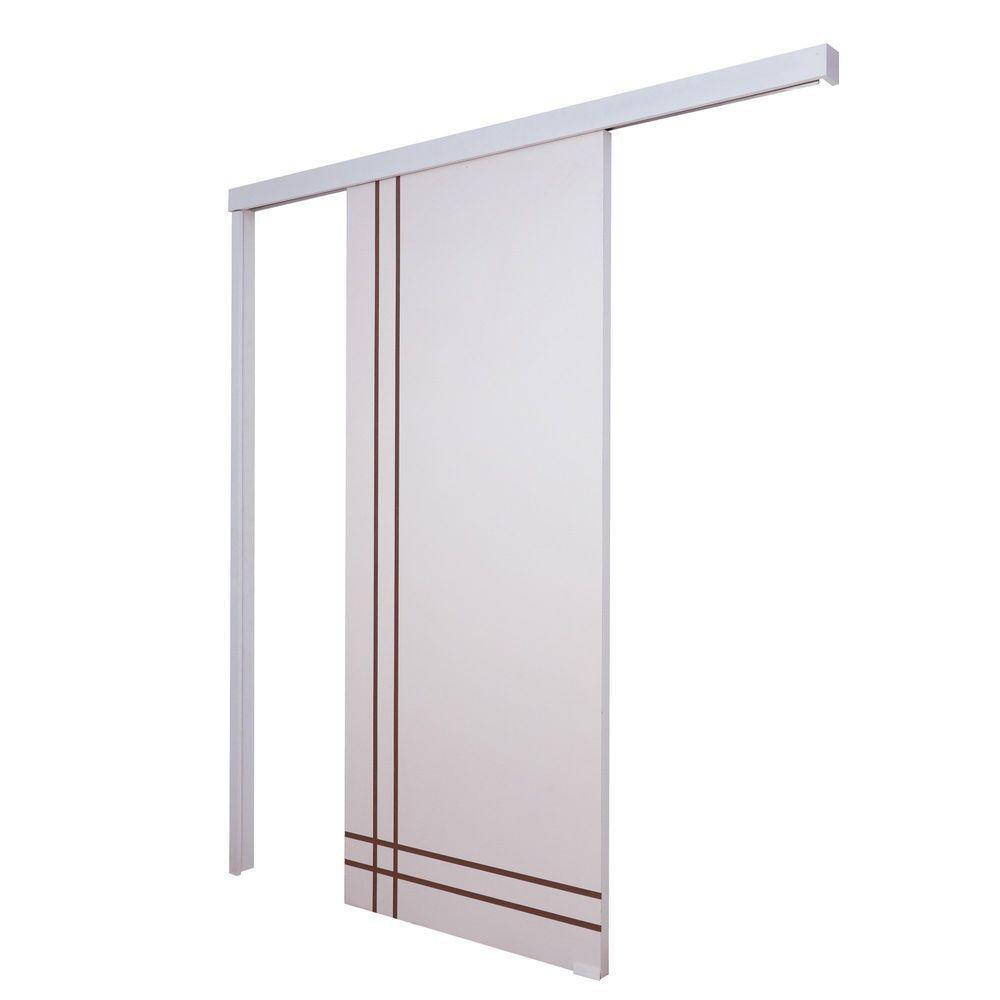 Porta De Correr Branco Prime Frisada F06 210x70 - 2
