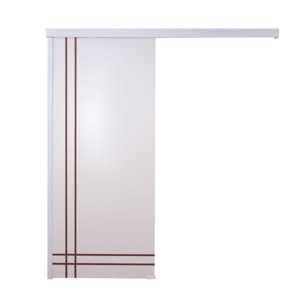 Porta De Correr Branco Prime Frisada F06 210x70 - 3