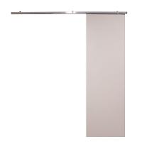 Porta De Correr Branco Prime Com Kit Alumínio Cinza Claro - 210x80 - 3