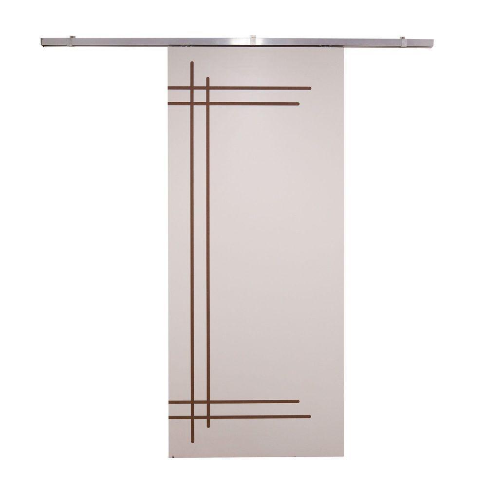 Porta De Correr Branco Prime Frisada Kit Alumínio F05 - 210x80 - 1