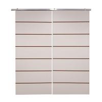 Porta Dupla Branco Prime Frisada Kit Alumínio F10 - 210x120 - 3