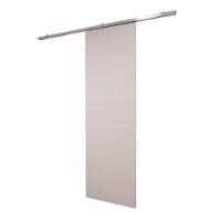 Porta De Correr Branco Prime Com Kit Alumínio Cinza Claro - 210x90 - 3