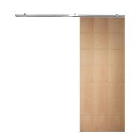 Porta De Correr P- Verniz Frisada Kit Alumínio F09 - 210x100 - 2