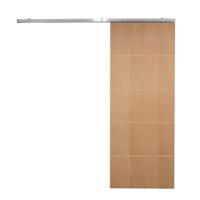 Porta De Correr P- Verniz Frisada Kit Alumínio F01 - 210x80 - 3