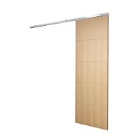 Porta De Correr P- Verniz Frisada Kit Alumínio F03 - 210x100 - 1