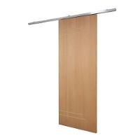 Porta De Correr P- Verniz Frisada Kit Alumínio F05 - 210x110 - 1