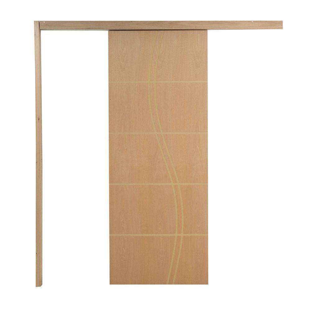 Porta De Correr P- Verniz Frisada Fs Duplo 210x110 - 2