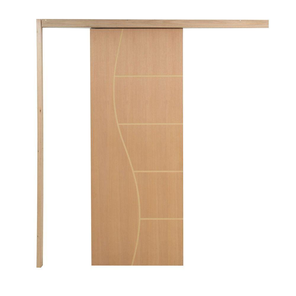 Porta De Correr P- Verniz Frisada F07 210x110 - 1