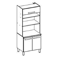 Paneleiro 03 Pt 70 Cm 16994 Freijo Off White Cristal Nicioli Freijo Off White Cristal - 6