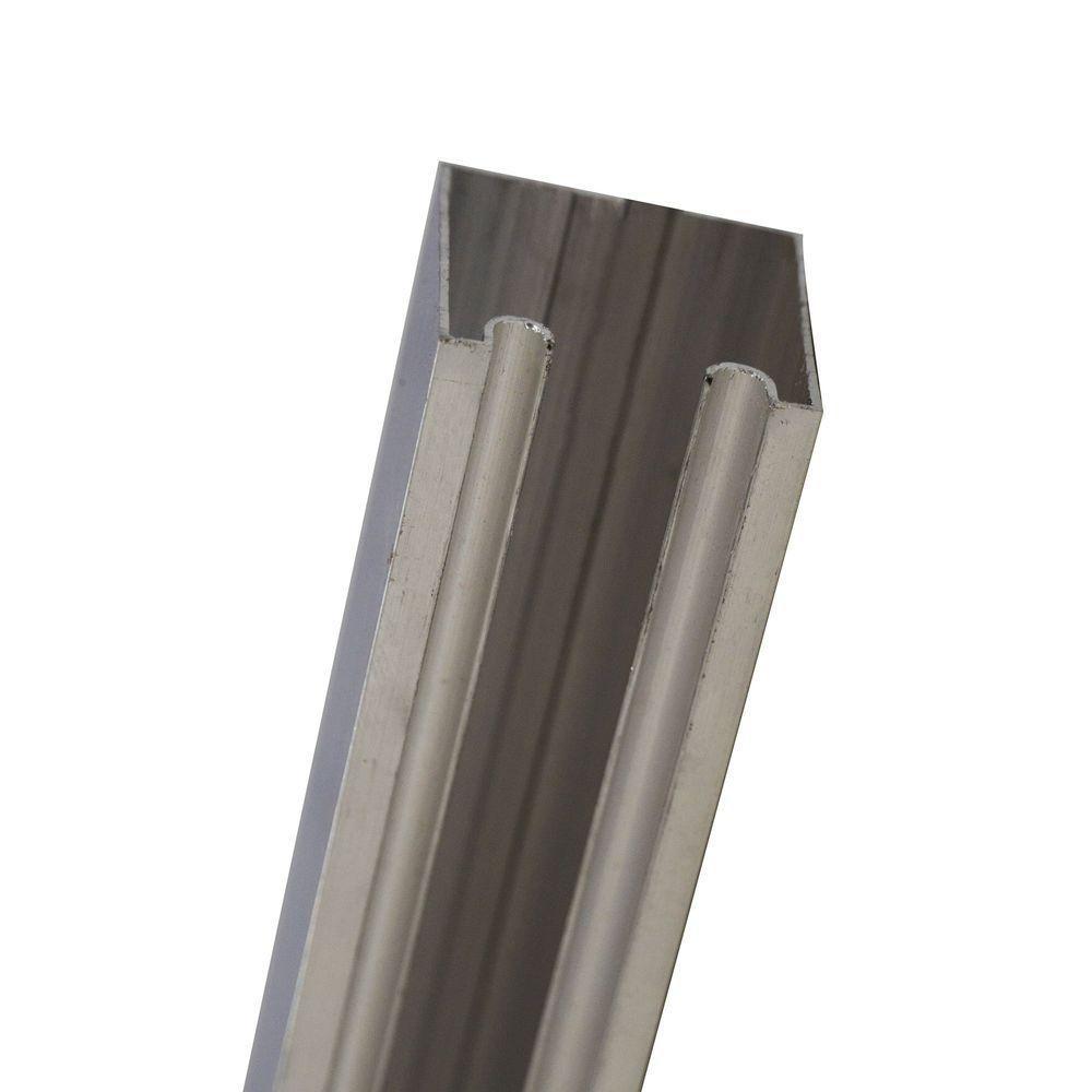 Porta De Correr Verniz Com Kit Alumínio Cinza Claro - 210x110 - 5