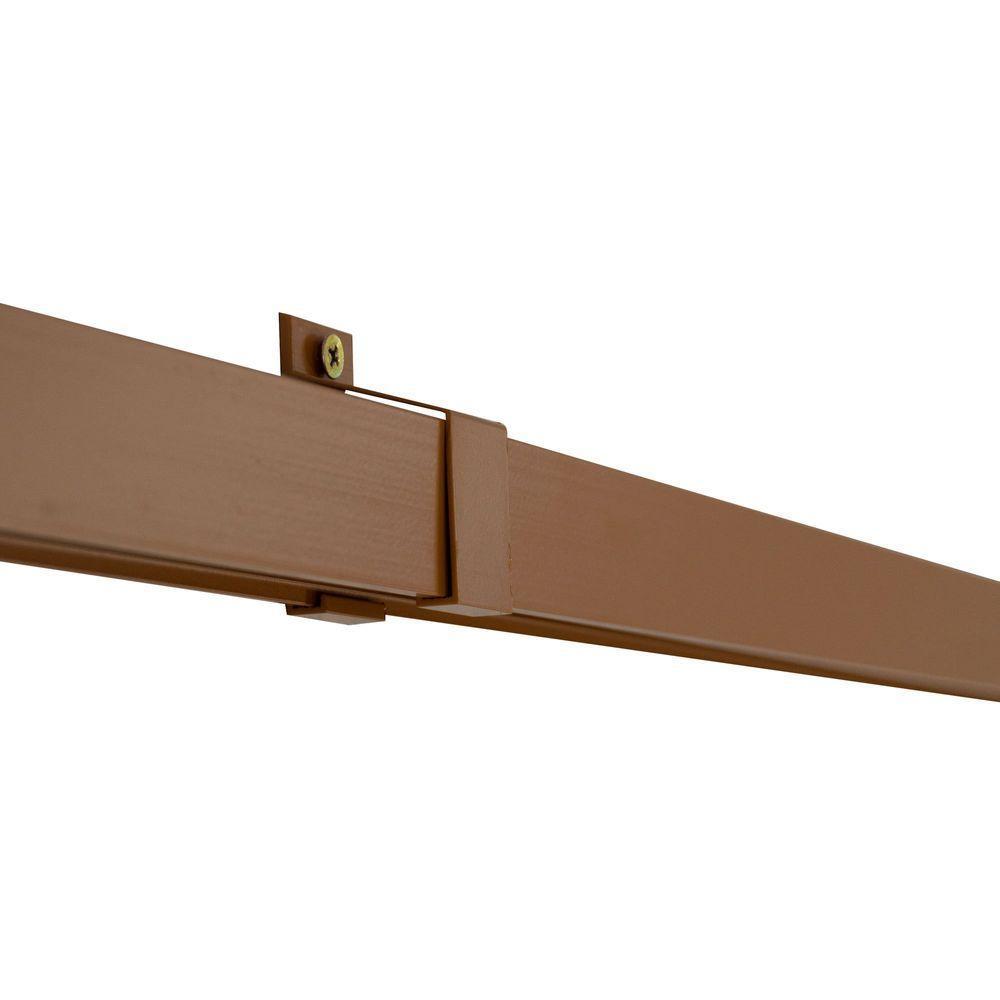 Porta De Correr Verniz Com Kit Alumínio Marrom - 210x90 - 6