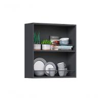 Armário Aéreo Cozinhas Itatiaia Midi Pop Art I3 com Nicho Grafite/Branco