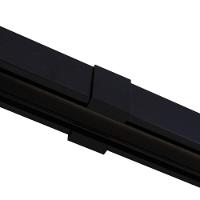 Porta De Correr Verniz Com Kit Alumínio Preto - 210x90 - 3