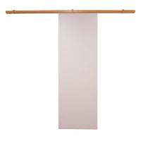 Porta De Correr Branco Prime Com Kit Alumínio Marrom - 210x80 - 1