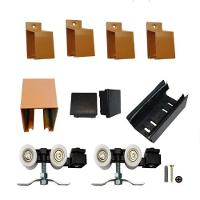 Porta De Correr Branco Prime Com Kit Alumínio Marrom - 210x80 - 3