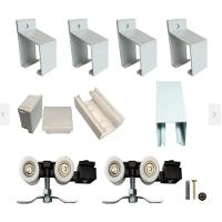 Porta De Correr Branco Prime Com Kit Alumínio Branco - 210x70 - 2