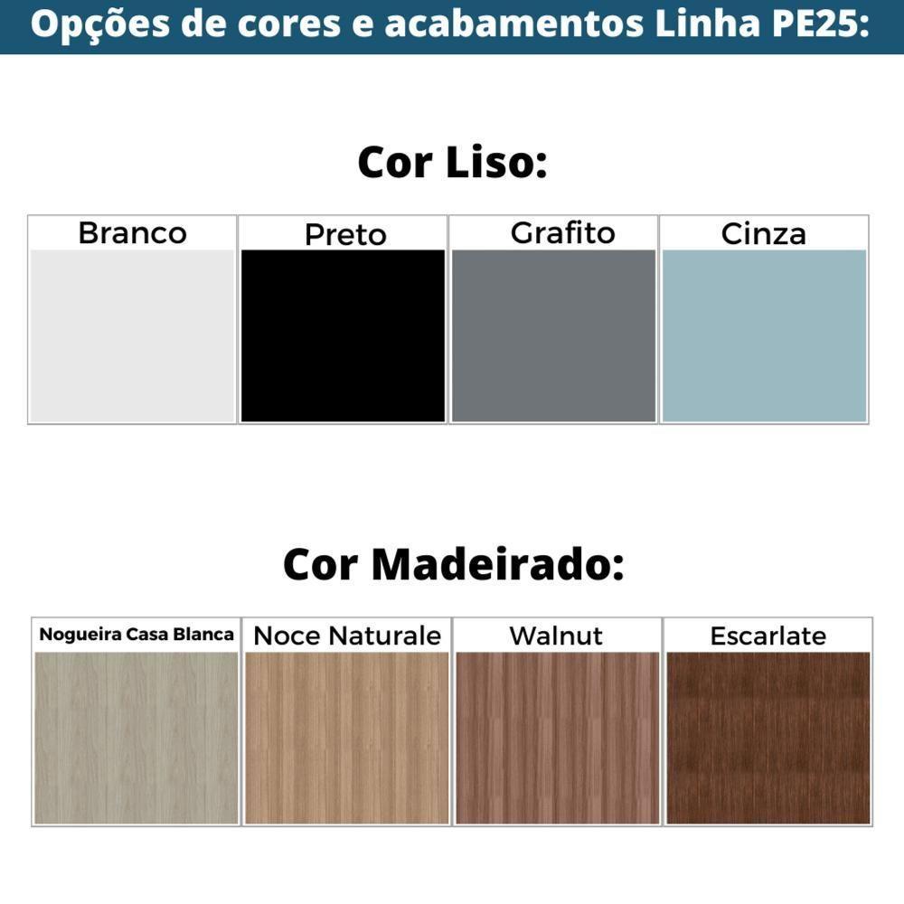 Tampo Redondo 90 Cm (largura) P25 Pandin Mdp 2,50 Cm (altura) Cor Preto - 2