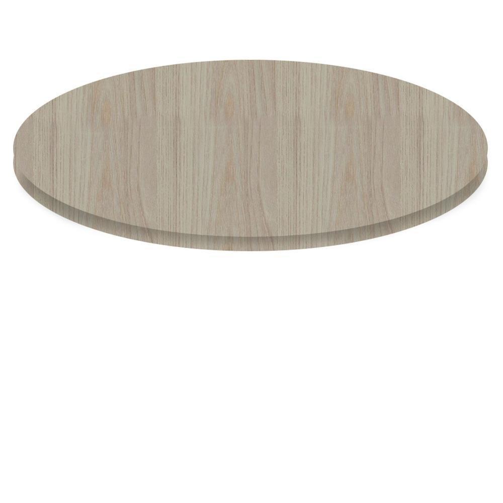 Tampo Redondo 80 Cm (largura) P25 Pandin Mdp 2,50 Cm (altura) Cor Nogueira Casablanca - 1