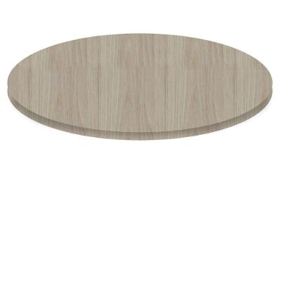Tampo Redondo 80 Cm (largura) P25 Pandin Mdp 2,50 Cm (altura) Cor Nogueira Casablanca