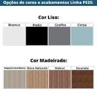Tampo Redondo 80 Cm (largura) P25 Pandin Mdp 2,50 Cm (altura) Cor Nogueira Casablanca - 2