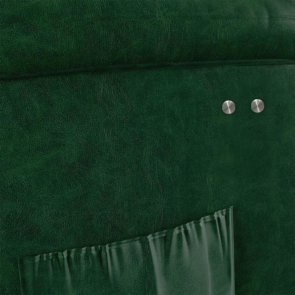 Poltrona Do Papai Reclinável Melim Power Touch Pu Verde Musgo Fh1 - D'rossi - 6